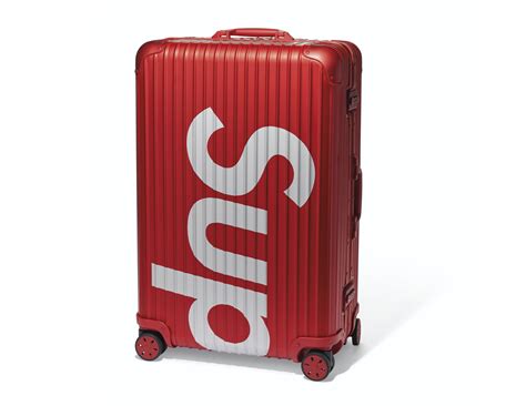 supreme suitcase red